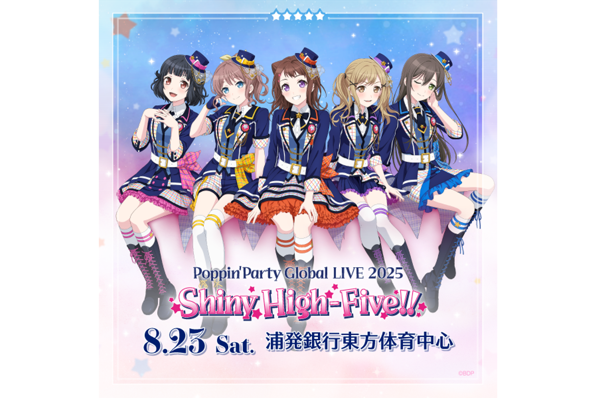 Poppin'Party Global LIVE 2025「Shiny High-Five!!」歌单公开!