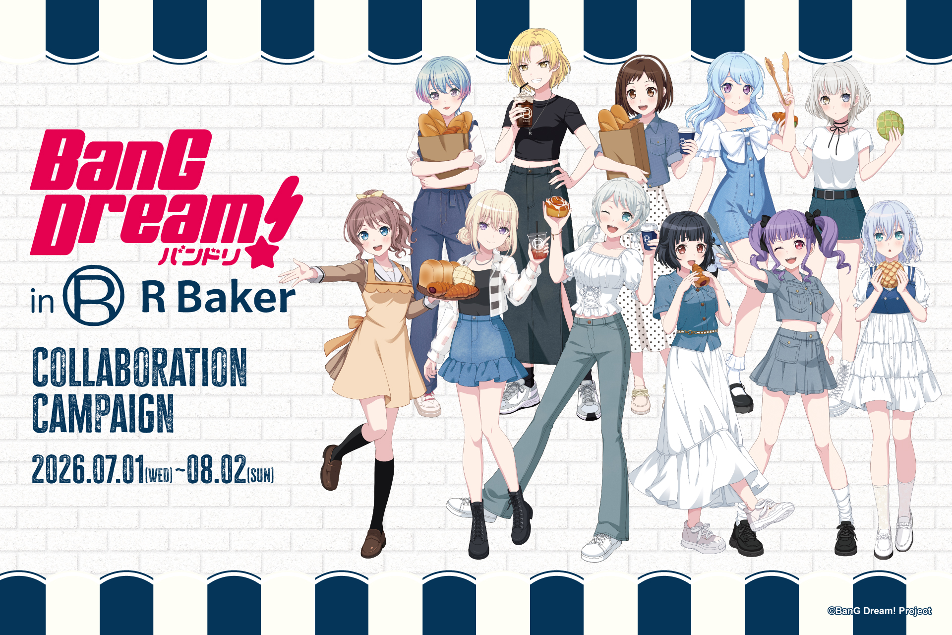 BanG Dream! in R Baker Collaboration Campaign Launch Decided!