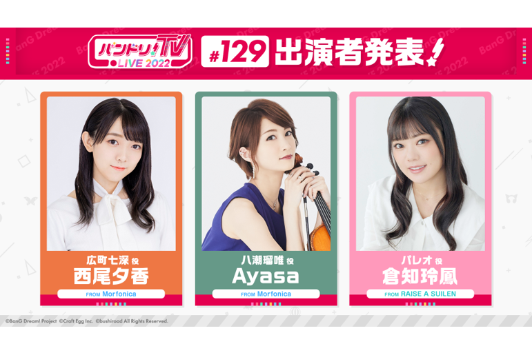 Notification of 「バンドリ!TV LIVE 2022」Episode 129