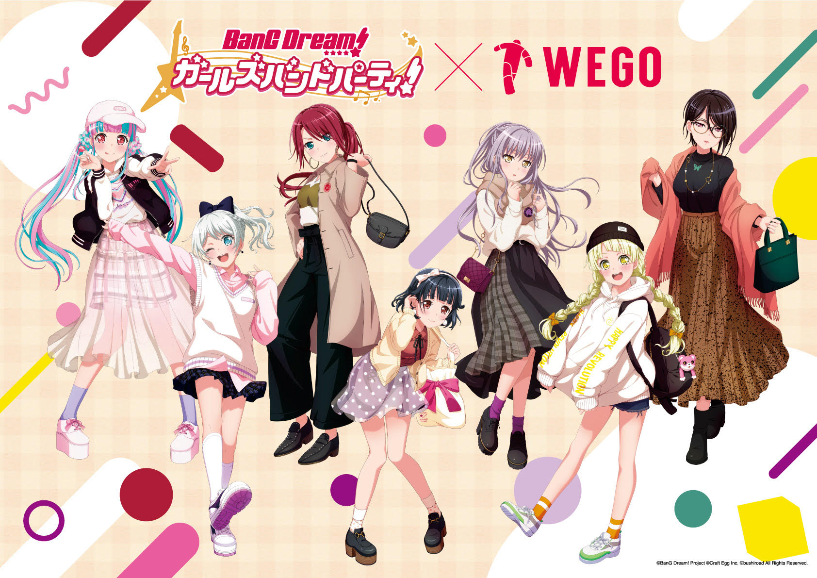 [Sale Postponed] Girls Band Party × WEGO Collaboration Vol. 4 — Notice of Change to In-Store Release Date
