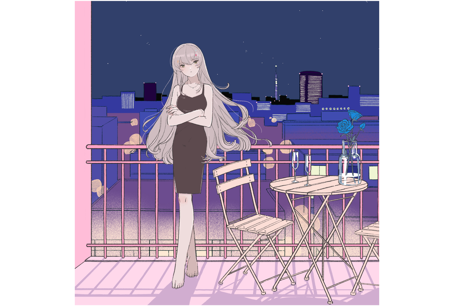 DÉ DÉ MOUSEさんプロデュースによる、Synthesizer V AI 夢ノ結唱 ROSEとのコラボレーション楽曲「流れ星のDarling」MV公開&音楽配信決定!
