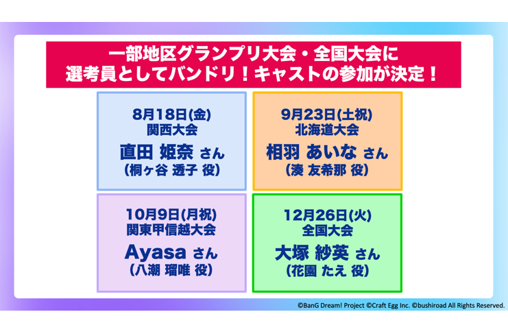「we are SNEAKER AGES」作为特别审查员的BanG Dream!演员们参加!去年获胜学校的BanG Dream!现场开场表演也确定了!